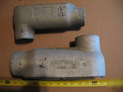 Lot of 2 crouse hinds lbs rigid 1-1/2