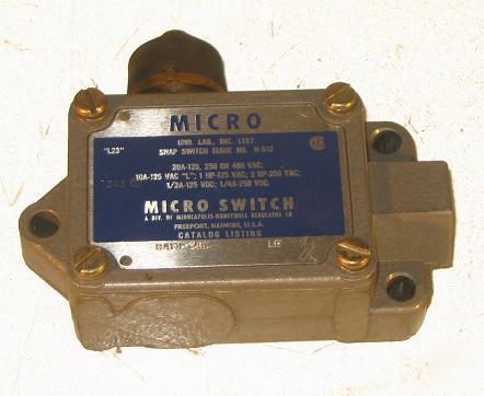 Micro 20A/nc/no limit switch