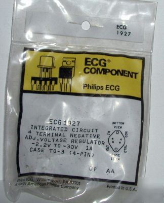 NTE1927 ECG1927 neg adj. voltage regulator