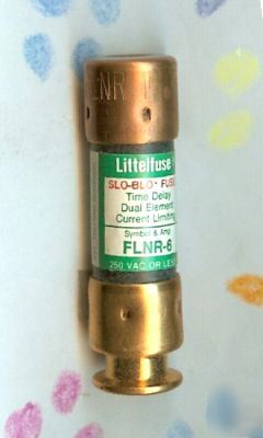 New littelfuse FLNR6 fuse flnr RK5 6 amp slo blo