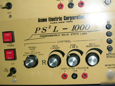 Qty 6 acme PS2L-1000 dc electronic load