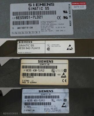 Siemens simatics S5 cpu 6ES5 942-7UA13, ps 951-7LD21