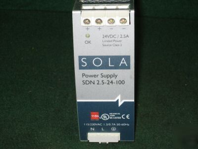 Sola electric sdn 2.5-24-100 power supply