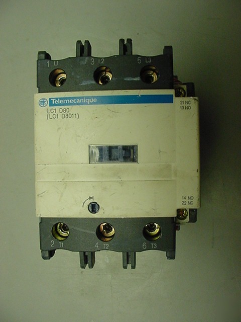 Telemecanique LC1 D80 contactor 3P 125AMP 600VAC 230V