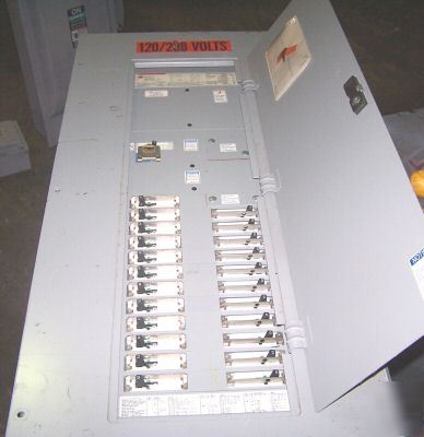 Westinghouse 100 a main circuit breaker panel 208/120 