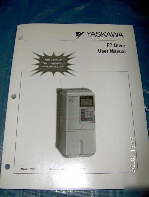 Yaskawa varispeed P7 10 hp 230VAC variable freq. drive