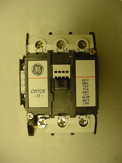 Ge CR7CK contactor 3 pole 115A 73/75A 600VAC 220-240V