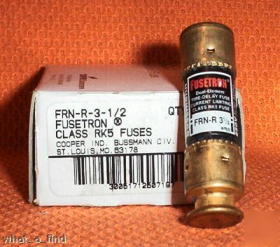 New 9 fusetron frn-r-3-1/2 fuse 3 1/2 a warranty 