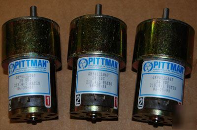 New __ 3 pittman motors __ 24 vdc 218.4:1 ratio