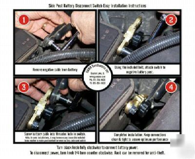 New battery disconnect / cut-off switch - side post - 