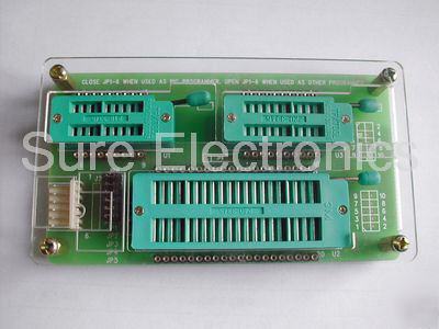 New universal programmer board zif socket - 3 sockets ( )