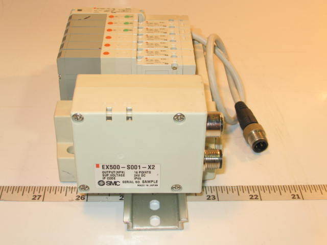 Smc pneumatic 7 solenoid valve bank assembly SV1200-5FU